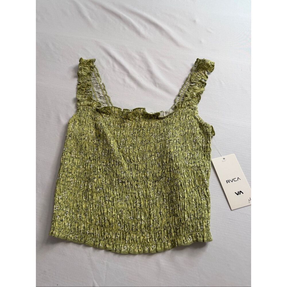 NWT RVCA Terrace Tank Smocked Size Medium New